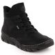 24. Women's insulated black ankle boots Rieker 55069-00