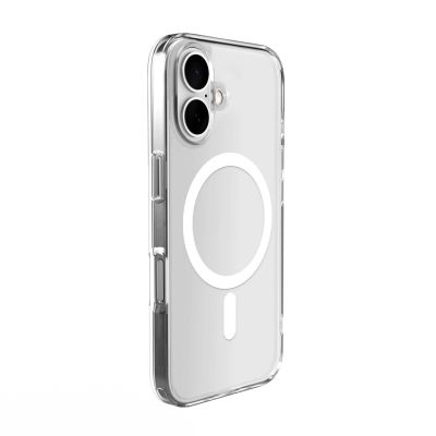 3. Puro Lite Mag MagSafe Silicone Case for iPhone 16 - Transparent