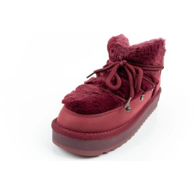 3. D.Franklin women's winter snow boots, fashionable fur lining, burgundy