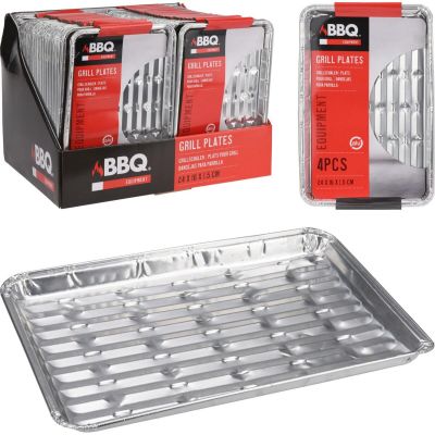 5. ALUMINUM GRILL TRAYS 24x16CM 4PCS