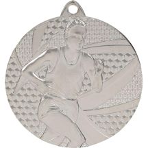 Silver medal - running - steel medal