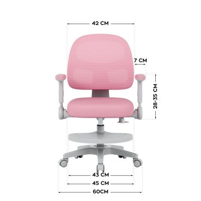22. Junior 5.0 Pink Swivel Chair
