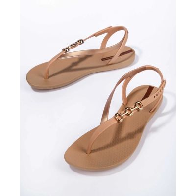 4. Ipanema Sandal Class women's flip-flop sandals beige with gold