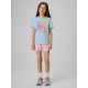 4. Girls' regular printed T-shirt 4F 4FJRSS26TTSHF4418-33S