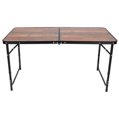 5. FOLDABLE CAMPING TABLE 120X60X70/62/55CM WOOD