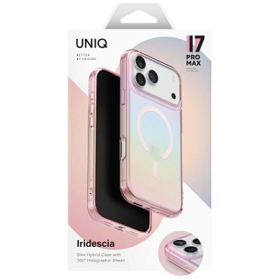 6. Uniq Iridescia Case for iPhone 17 Pro Max Magclick Charging - Multicolor