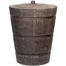 ZBIORNIK POJEMNIK NA WODĘ DESZCZÓWKĘ BECZKA RUSTICO 275L UMBRA WOOD