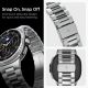 11. Spigen Modern Fit Band for Samsung Galaxy Watch 40/44/46 mm - Silver