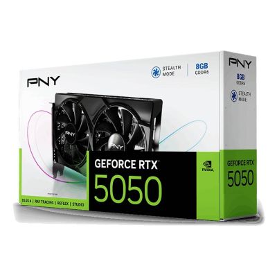 9. PNY RTX 5050 Dual Fan 8GB Graphics Card