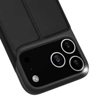 5. Dux Ducis Skin Pro Case for iPhone 17 Pro Max with Flip and Card Slot - Black