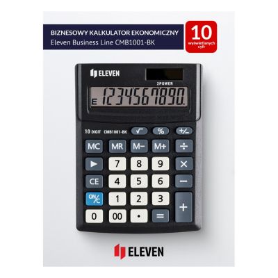 2. ElevenCMB1001-BK office calculator black replaces Citizen