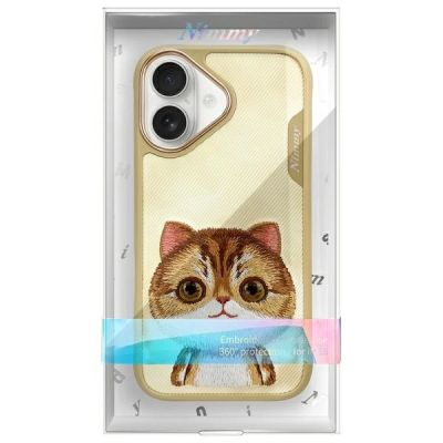 11. Nimmy Big Eyed Pet 2.0 Cat Case for iPhone 16 - Green