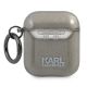 2. Karl Lagerfeld KLA2UCHGK AirPods 1/2 cover black/black Glitter Choupette