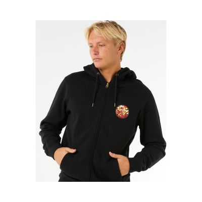 2. RIP CURL Wettie Passage Icon Zip Thru sweatshirt black