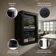 10. Extralink 15U 600x600 Black Wall-Mounted Rack Cabinet