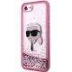 2. Karl Lagerfeld KLHCI8LNKHCP iPhone 7/8/ SE 2020/2022 pink/pink hardcase Glitter Karl Head