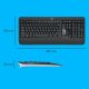 39. Logitech MK540 920-008685 membrane keyboard + mouse set (USB; black; optical; 1000 DPI)