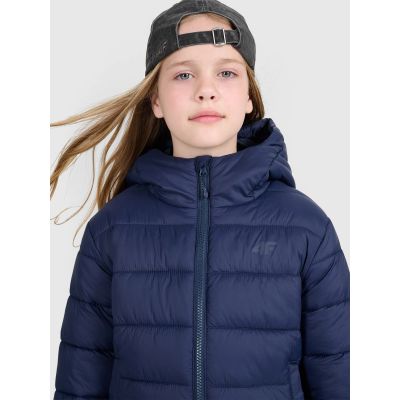 7. Children's down jacket with synthetic filling, unisex, 4F 4FJRAW25TDJAU0804-31S