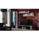 3. TV cabinet SOHO 140 white/black gloss