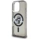 6. Karl Lagerfeld IML Glitter Karl & Choupette Sketch Logo MagSafe Case for iPhone 16 Pro - Black