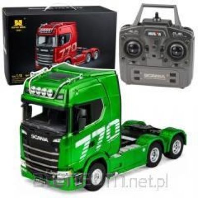 Scania RC Remote-Controlled Tractor Truck Huina Green 1:18
