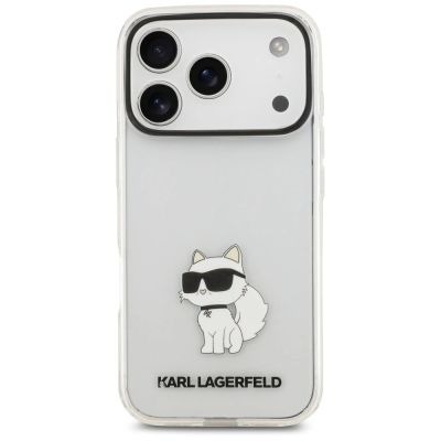 3. Karl Lagerfeld IML NFT Choupette Case for iPhone 18 Pro / 17 Pro - Transparent