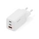 2. Digitus GaN II 67W Wall Charger | 2x USB-C, 1x USB-A | PD 3.0, QC 3.0 | White