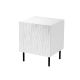 Nightstand 2 pcs. JUNGLE 53.5x40.5x44 white matt + black legs
