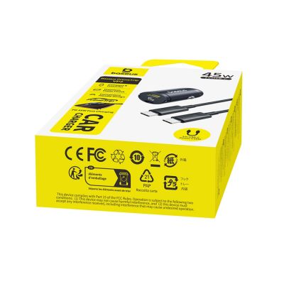 10. Baseus PrimeTrip VP2 45W USB-C Car Charger with 60W USB-C to USB-C 1m Cable - Black