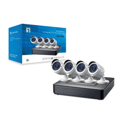 3. LevelOne CCTV 8-Channel Kit 2MP/IP66/H.264/1x3.5"/IR-30m White