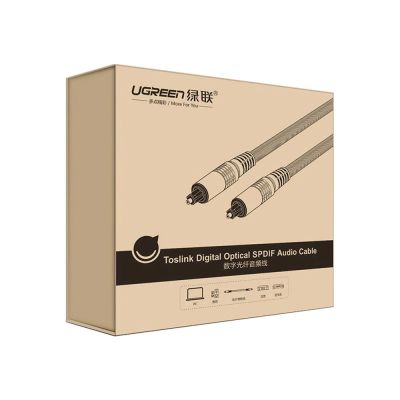 6. Ugreen AV108 10540 optical Toslink/SPDIF cable 2m - gray