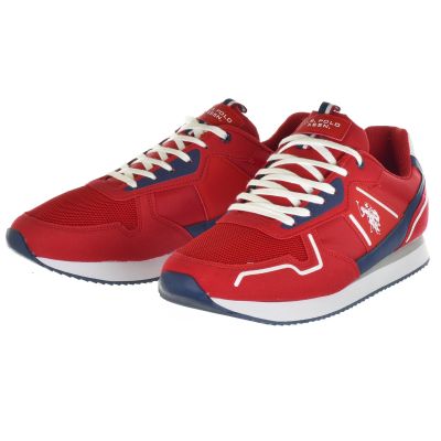 4. Men's Sports Shoes US Polo Assn. Sneakers - NOBIL004-RED-DBL01
