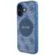 2. Guess 4G Circle Classic Logo MagSafe case for iPhone 16 - blue