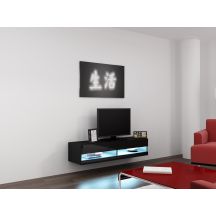 TV cabinet VIGO NEW '140' 30/140/40 black/black-polished