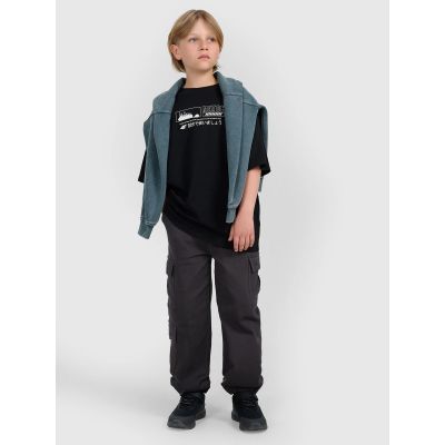 3. Boy's oversize T-shirt with print 4F 4FJRAW25TTSHM3065-20S