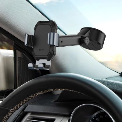 9. Baseus telescopic gravity car holder for the windshield black (SUYL-TK01)