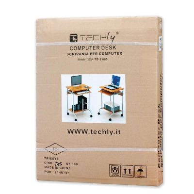 2. TECHLY SMALL COMPUTER DESK 600X450 ON WHEELS