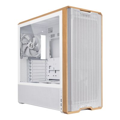 Lian Li Lancool 217 PC Case, Midi-Tower, ATX, Tempered Glass - White