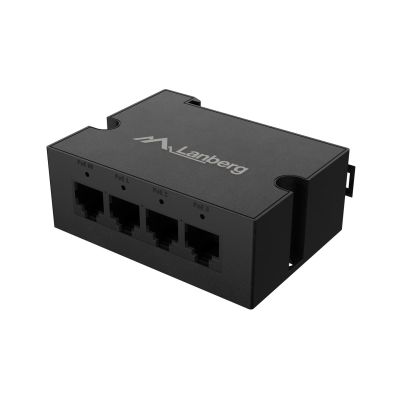 7. LANBERG SWITCH POE EXTENDER 1XIN 3XOUT 100MB FAST ETHERNET DIN RAIL 30W