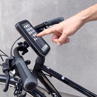 6. Wozinsky phone holder for bike, motorcycle, scooter black (WBHBK7)