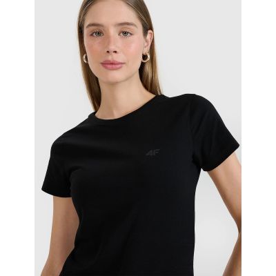 4. Slim plain women's T-shirt 4F 4FWMM00TTSHF2673-20S