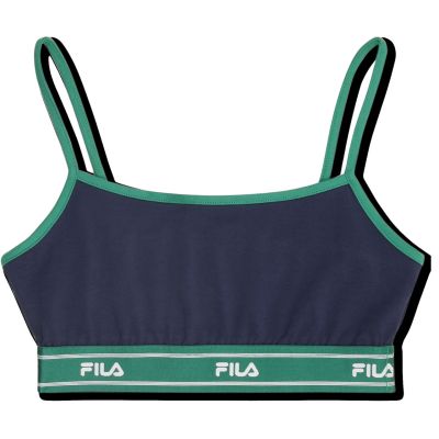4. Fila Candelo Sports Bra Navy Blue and Green FAW1203 50004