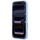 5. Guess Grained Triangle Logo MagSafe Case for iPhone 18 Pro Max / 17 Pro Max - Blue