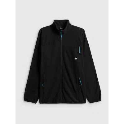 6. Men's relaxed fleece with stand-up collar 4F 4FRSS26TFLEM502-20S