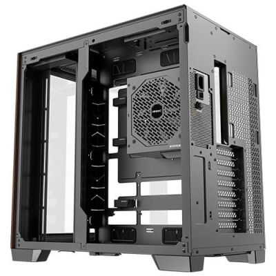 7. Antec C8 Curve Wood Full Tower Black, Clear, Wood