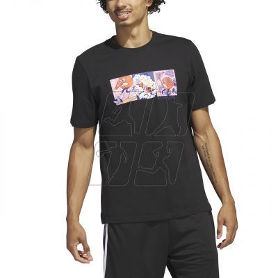 4. Adidas Lil&#39; Stripe Basketball Graphic Tee M IC1867