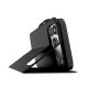 8. Puro Wallet Stand Case for iPhone 17 Pro Made of Eco-Leather, with a Flap, Wallet, and Stand Function - Black