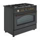 5. Ravanson Retro KWGE–90AR gas-electric cooker (black)
