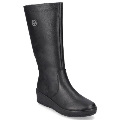 37. Rieker W RKR237B Leather Waterproof Boots Lined with Lambswool