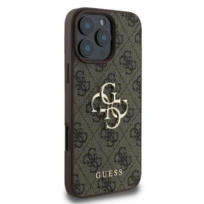 4. Guess 4G Big Logo iPhone 16 Pro Max Case - Brown